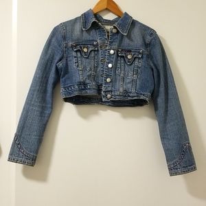 Size M Cropped Jean Jacket